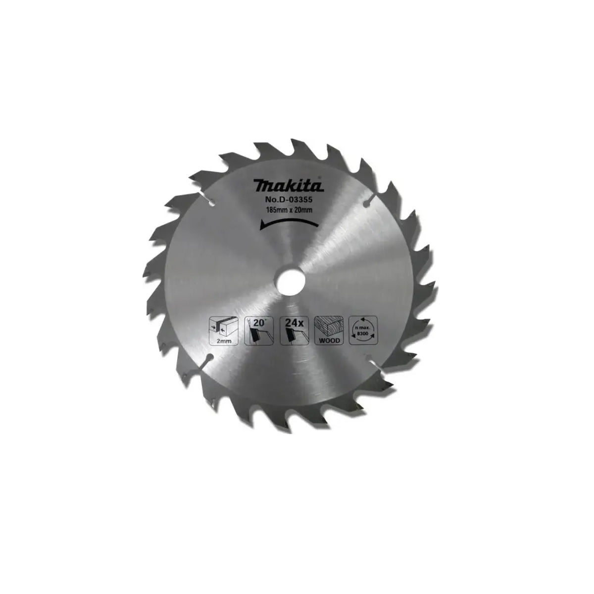 Disco Serra TCT 185 x 20 x 2,2 mm 24T D-03355 Makita