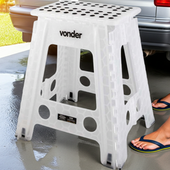 Banqueta Plástica Dobrável Altura 450mm Vonder