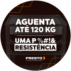 Carro para Ferramentas Semi Fechado Dark Presto