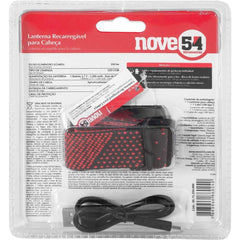 Lanterna Cabeça 1 Led Cob Recarregável LCN35 Nove54