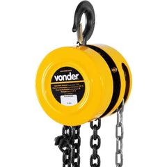 Talha Manual 1 Ton Elevação 3m Vonder com Corrente Gancho