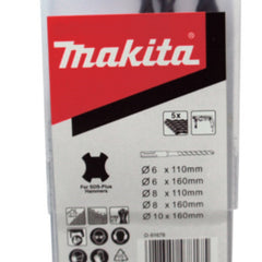 Conjunto de Brocas SDS-Plus com 5 Peças Makita