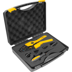Alicate prensa term c/ catraca kit 5 matriz 5 em 1 Vonder