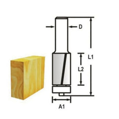 Fresa Dupla Laminar 3/8" Haste 1/4" D-49264 Makita