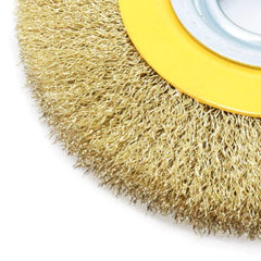 Escova Circular 6 x 1/2'' Aço Latonado Ondulado Tradestar