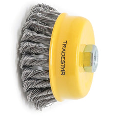 Escova Copo 4'' Aço Torcido Rosca M14 Tradestar