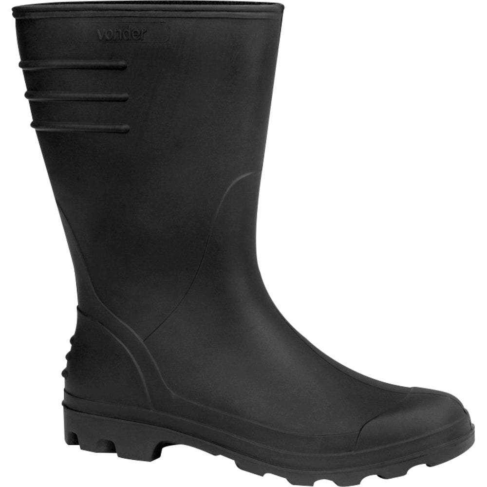 Bota PVC Preta Cano Médio sem Forro 40  - Vonder