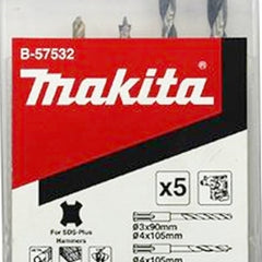 Conjunto de Brocas Sds-Plus para Metal Mad-5 Peças Makita