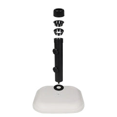 Base Ombrellone em Concreto Quadrada 11kg Branco - Bel Lazer