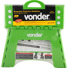Banqueta Plástica Dobrável Verde 220mm Vonder