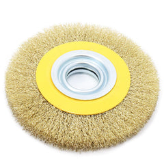 Escova Circular 6 x 1'' Aço Latonado Ondulado Tradestar