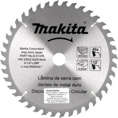 Disco Serra 40 Dentes 235 x 25,4 mm 10 unidades D-51378-10 Makita