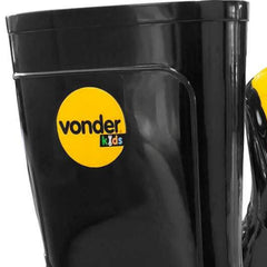 Bota Infantil Preta e Amarela Pvc c/ Forro Tam. 24/25 Vonder - Guimepa