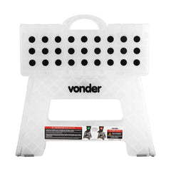 Banqueta plástica dobrável 355x285x220mm 150kg Vonder