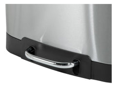 Lixeira Retangular 12 Litros Inox Cinza Vonder