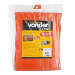 Lona 100 Micras Polietileno Laranja 7 x 4 Metros Vonder