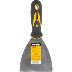 Espátula Lisa 4" 10,1 cm Lâmina Aço Emborrachado Vonder Massa Corrida Pedreiro