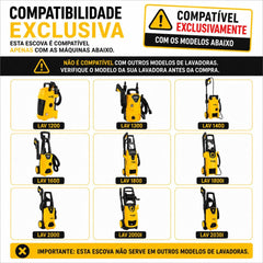 Lança com Escova Redonda Fixa Exclusivo Lavadoras Vonder