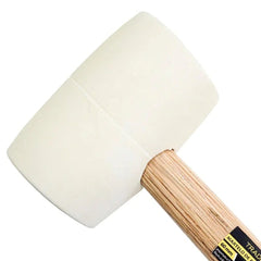 Martelo de Borracha 60 mm Branco Cabo Madeira Tradestar