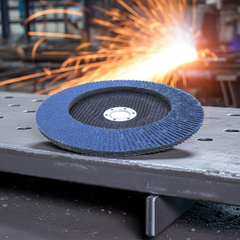 Disco Flap 180 mm G120 Fibra Cônico Azul Aço e Inox Tradestar