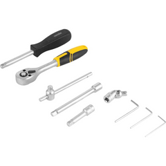 Jogo Soquete Sextavado Bits Ponteiras 1/4 4-13mm Vonder