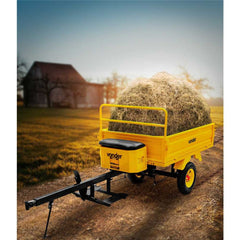 Carreta Agrícola Vonder 300kg para Motocultivador Microtrator Basculante Freio Lona Engate Giratório