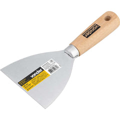 Espátula betumadeira aço carbono 4" 10cm cabo madeira Vonder