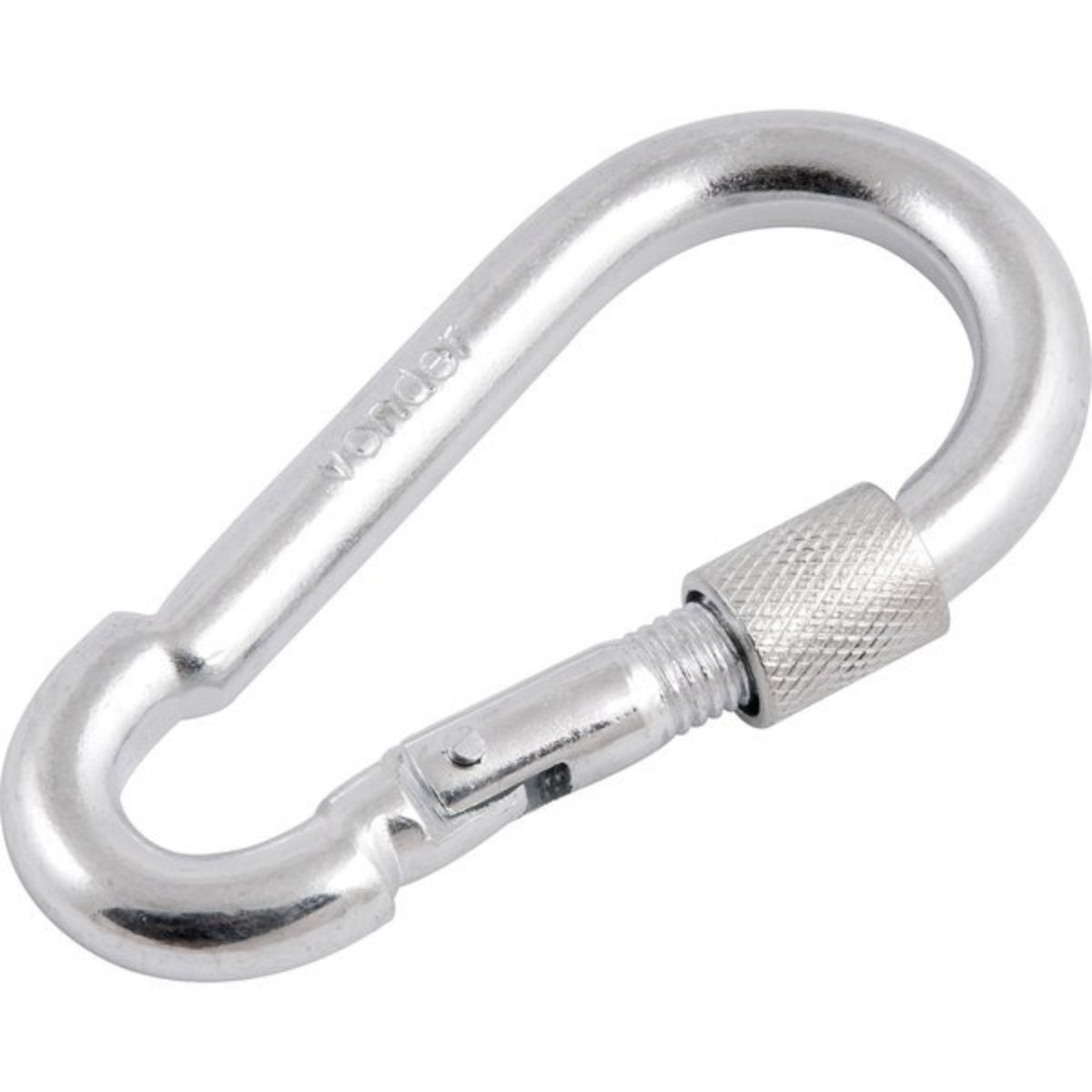 Mosquetão Com Trava Roscada 6x60mm Leve Galvanizado  - Vonde