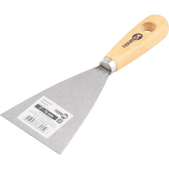 Espátula betumadeira aço carbono 3" 8cm cabo madeira Nove54