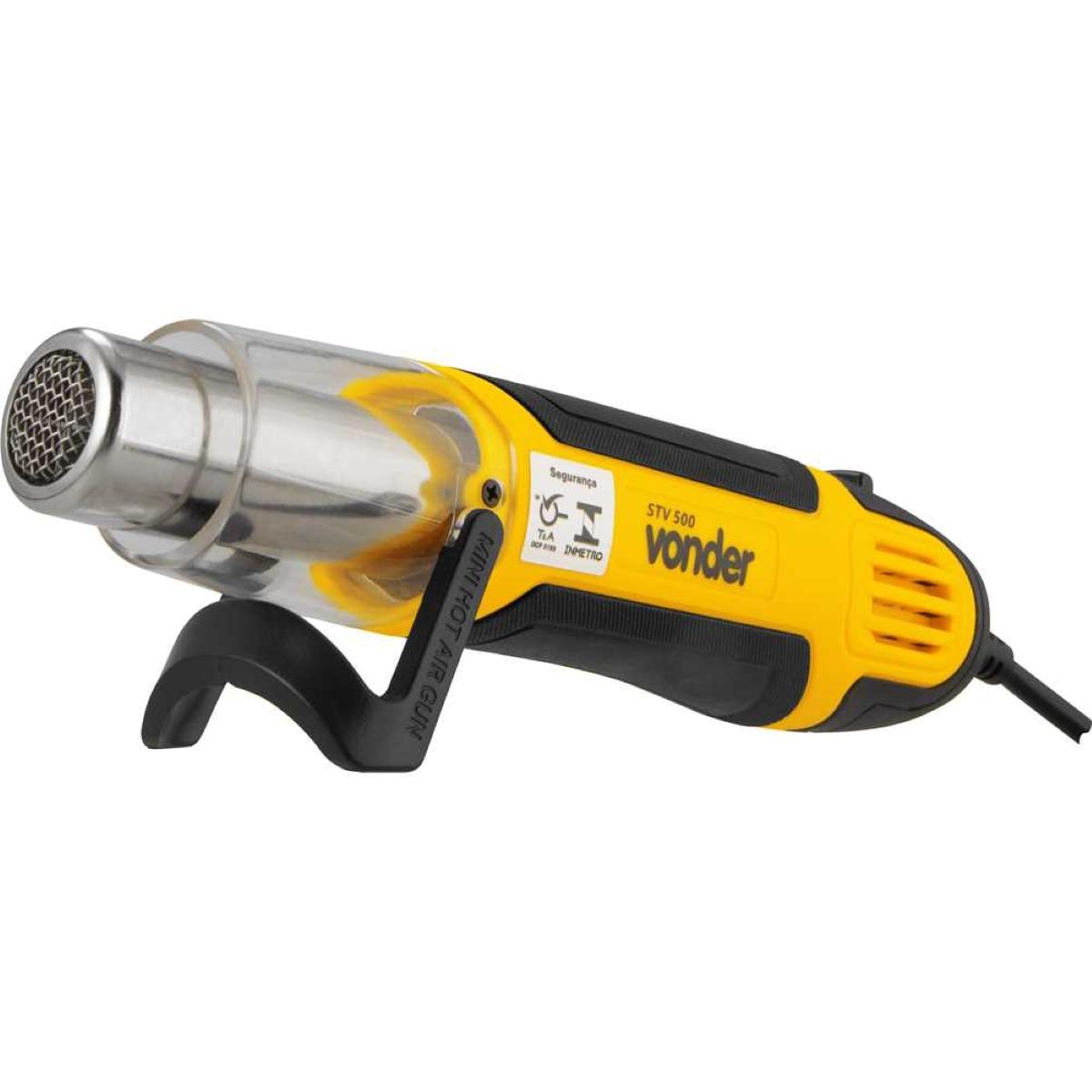 Soprador Térmico Mini 350-500°C 250-500W 127V Vonder STV500 Motor Dupla Isolação - Guimepa