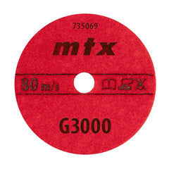 Disco Lixa Diamantada Flexível 100mm 5pc MTX Desbaste a Seco Grão 3000 Resistente e Durável