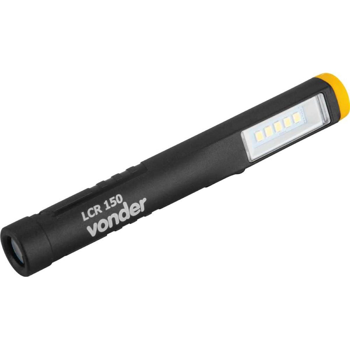Lanterna Led Caneta Recarregável Vonder LCR150 150lm 100lm 3,7V 350mAh USB-C