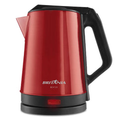Chaleira Elétrica 1.9L BCH12V Britânia Vermelha Acabamento em Inox 127V