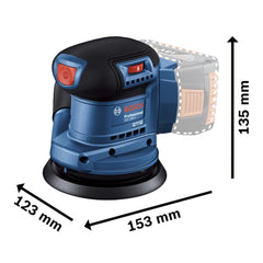 Lixadeira Roto Orbital Bosch Gex 185-Li 18V Sem Bateria