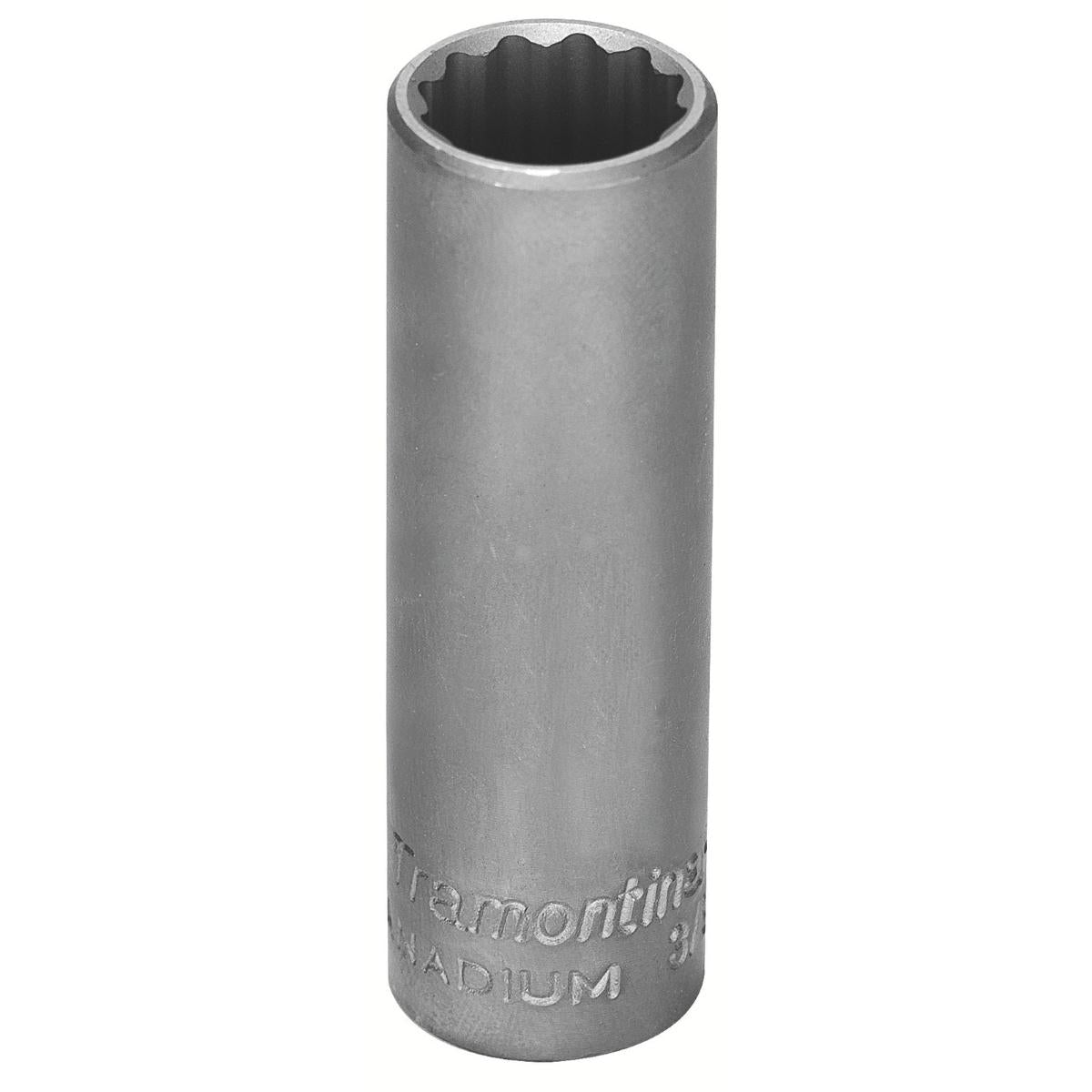 Soquete Estriado Longo 10mm 3/8'' Aço Cromo Vanádio Tramontina PRO