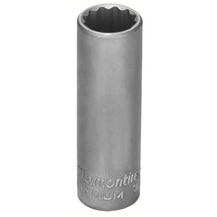 Soquete Estriado Longo 10mm 3/8'' Aço Cromo Vanádio Tramontina PRO