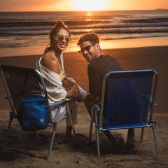 Cadeira de Praia Relax Comfort Alta em Alumínio Capacidade 120kg Bege Bel