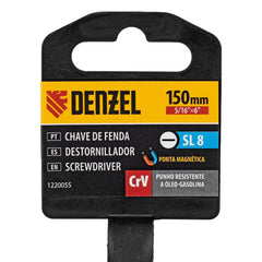 Chave De Fenda 5/16X 6 SL8X150mm Crv Cabo 3 Componentes Denzel