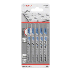 Lâmina Serra Tico Tico Bosch T118G Basic For Metal 5 Peças