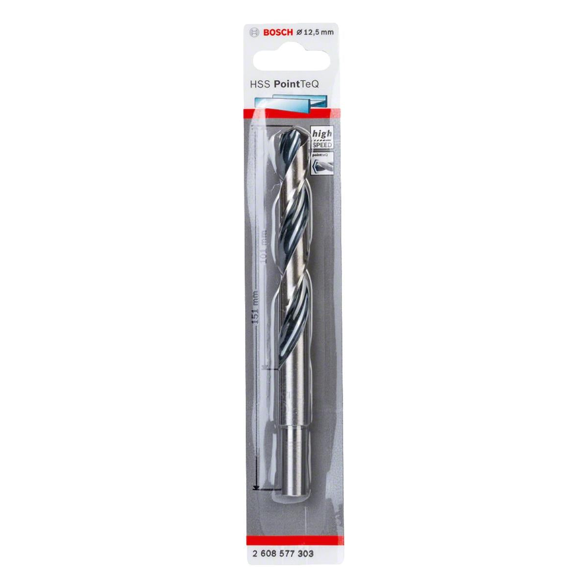 Broca Para Metal Bosch Aço Rápido Hss-Pointteq 12,5mm