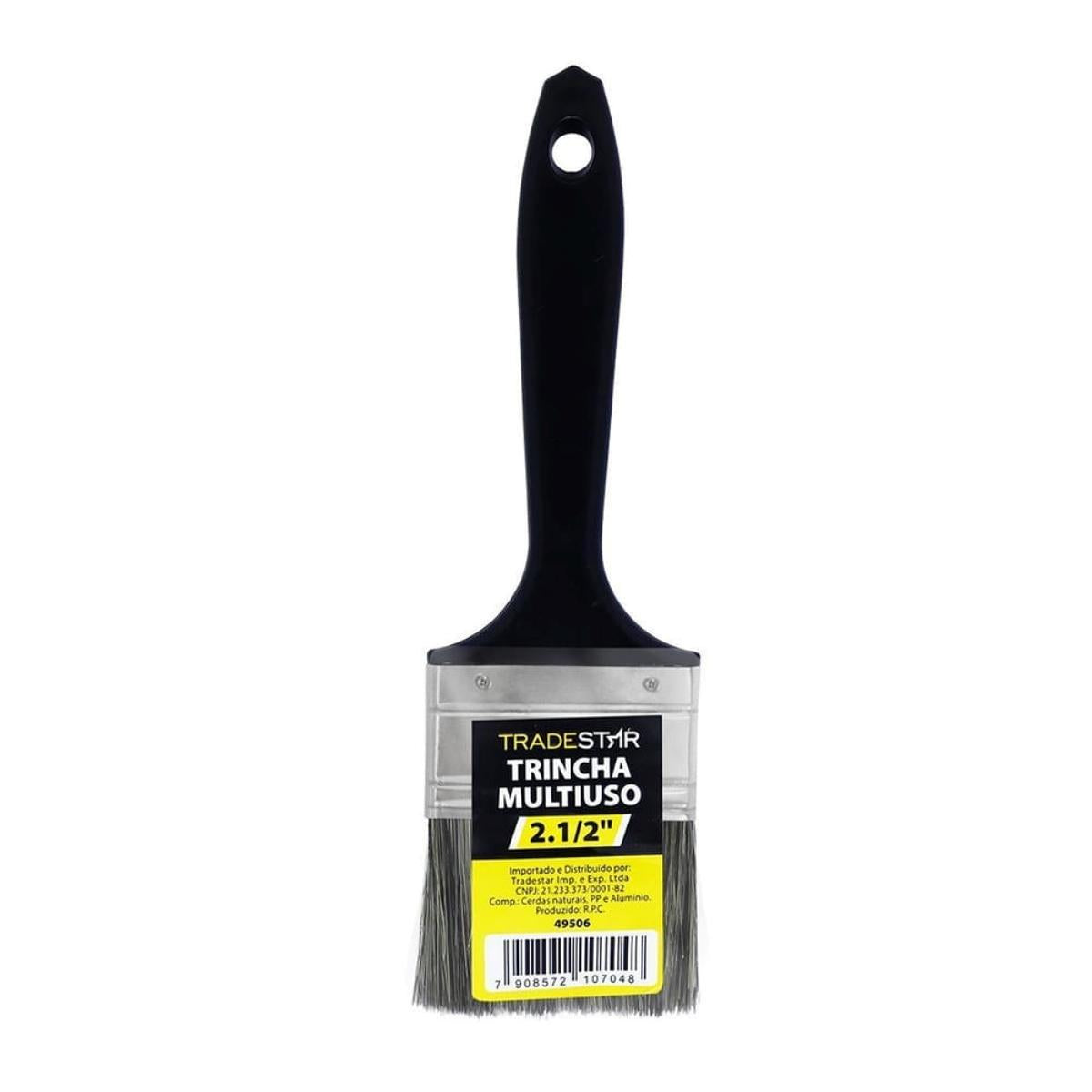 Pincel Gris 2.1/2'' Preto Tradestar
