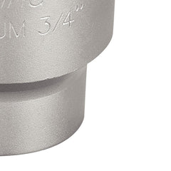 Soquete Sextavado 50mm 3/4'' Aço Cromo Vanádio Acabamento Cromado Norma DIN 3124 Tramontina PRO