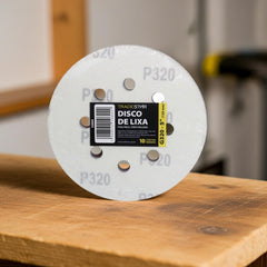 Disco Lixa 125 mm G320 Alvenaria com Fixador Tradestar