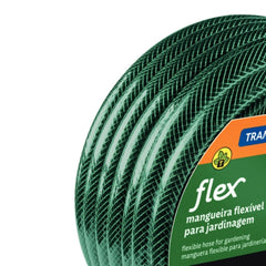 Mangueira Flex Verde PVC 3 Camadas 15 M Engate Rosqueado Esguicho Suporte Mural Tramontina