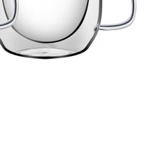 Conjunto De 2 Xícaras Tramontina Vidro Duplo Para Chá E Cappuccino 300ml Design Sofisticado