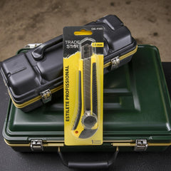 Estilete Profissional 18mm Com Trava Emborrachado Tradestar