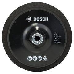 Prato Autoaderente Para Polidora Com Porca M14 Bosch 150mm