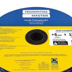 Corda Trançada Pet 6mm 150m 265,4kgf Tramontina Master Resistente