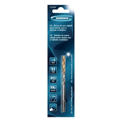 Broca Aço Rápido Profissional Industrial 6x93mm Aço M2 1PC Gross 135°