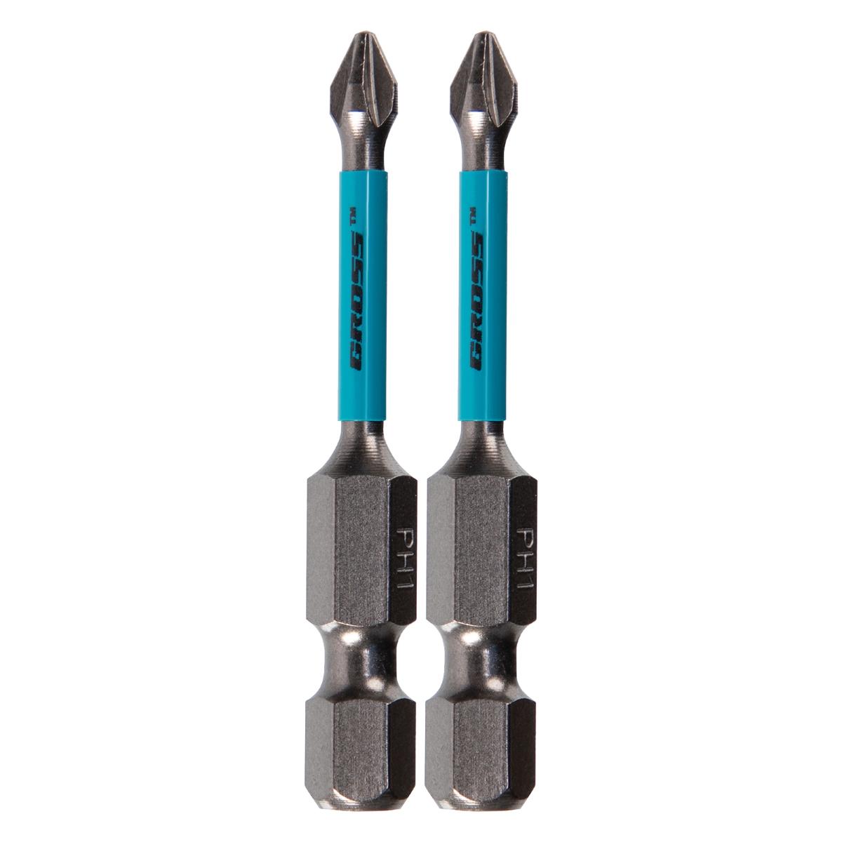 Bit Torção PH1 50mm Gross 2PCS 1/4'' Ferramenta Impacto Chave Fenda